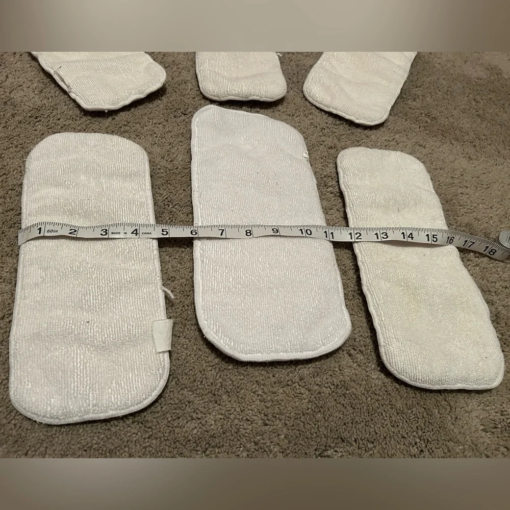 Lot of 6 Cloth diaper Microfiber Inserts
